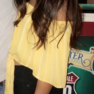 strapless off shoulder top